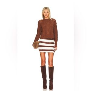 Ciara Sweater Mini Skirt in Cashmere Combo